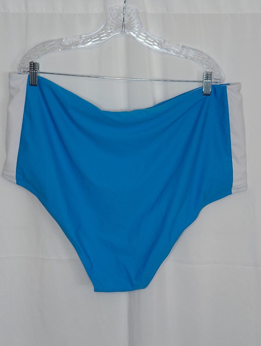 High-Waist Women’s Bikini Bottoms in Bright Blue - Picture 2 of 16